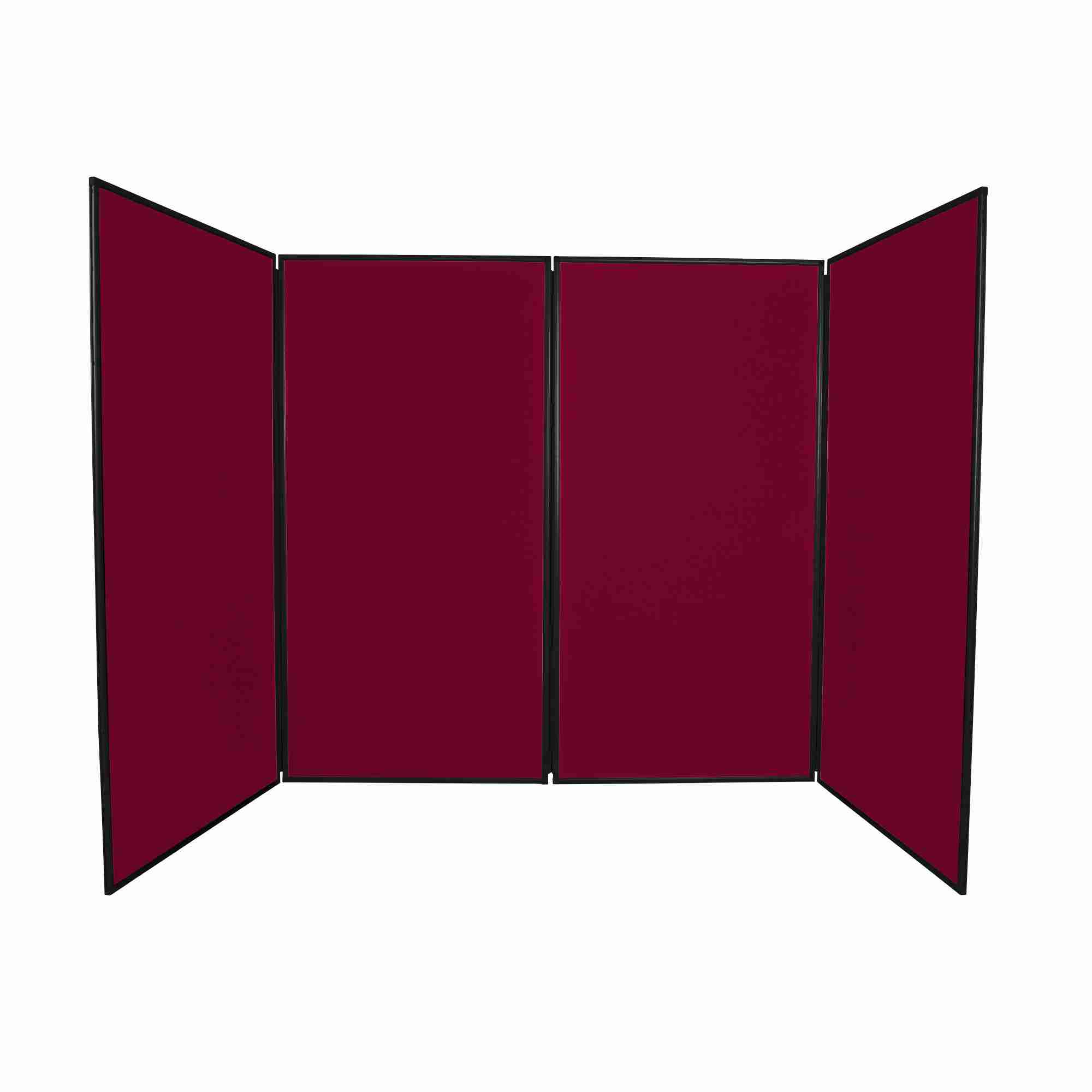 4 Panel Folding Display Kit - PVC (Black Frame)