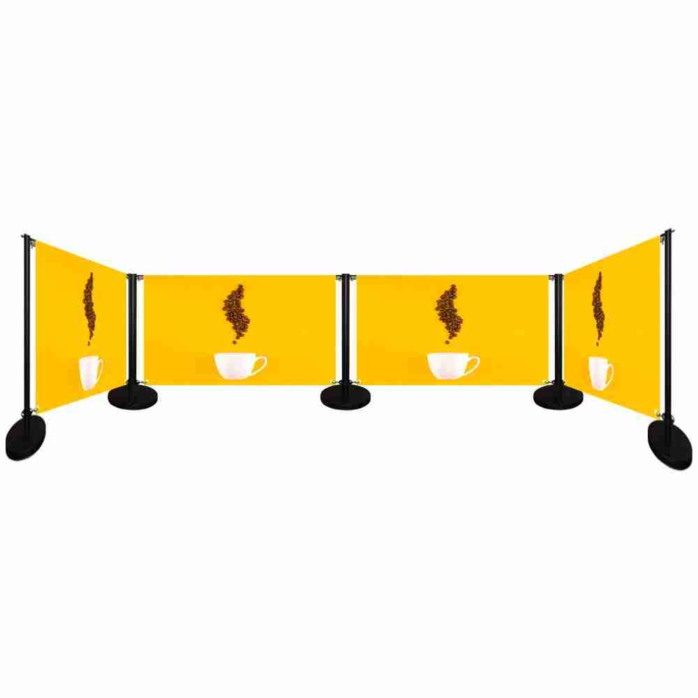 Economy Café Barrier Kit - 4 Banners