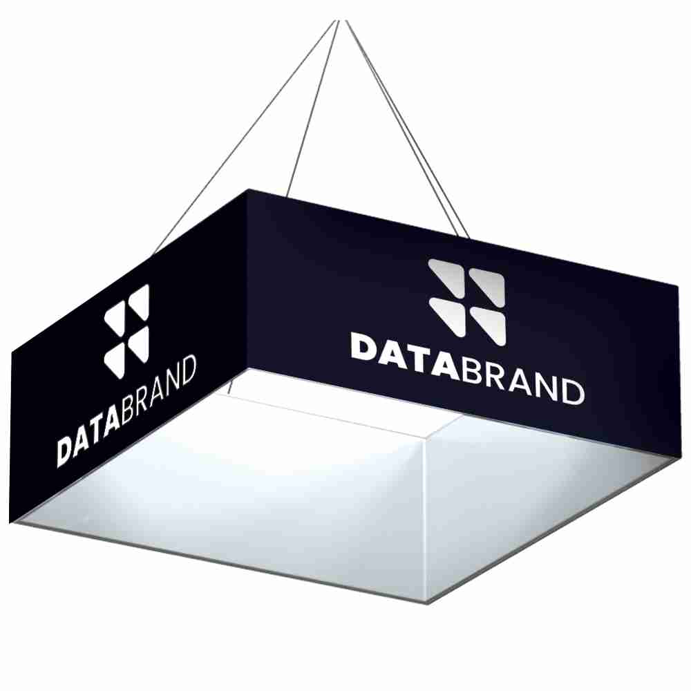 Formulate Square Hanging Fabric Display